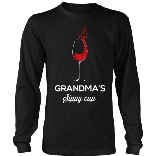 T-shirt - Grandma's Sippy Cup - Funny Wine Tee Shirt - Front