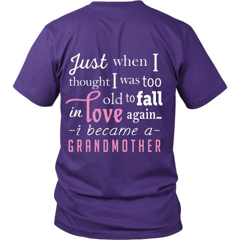 T-shirt - Grandma That Fell In Love Again Tee - Back