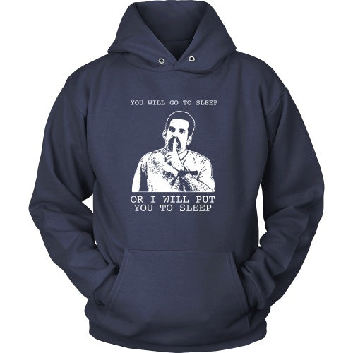 T-shirt - Happy Gilmore - Go To Sleep Or I Will Put You To Sleep Tee -  Front Design