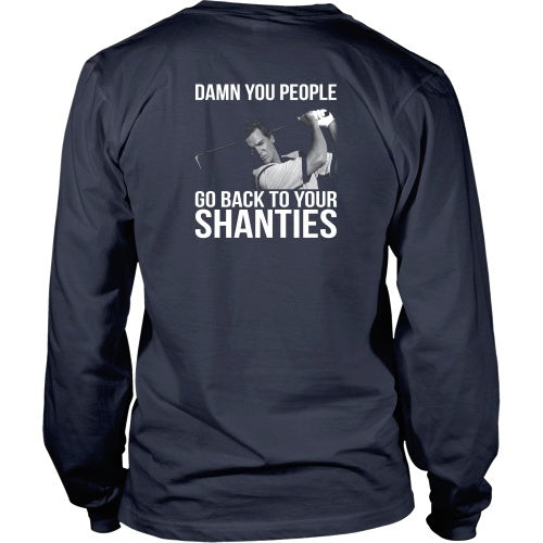 T-shirt - Happy Gilmore - Shooter McGavin Shanties Tee - Back Design