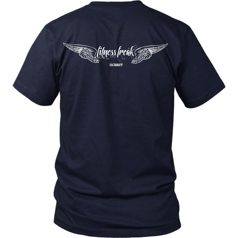 T-shirt - HCBBFF - Fitness Freak Wings (A) - Back Design