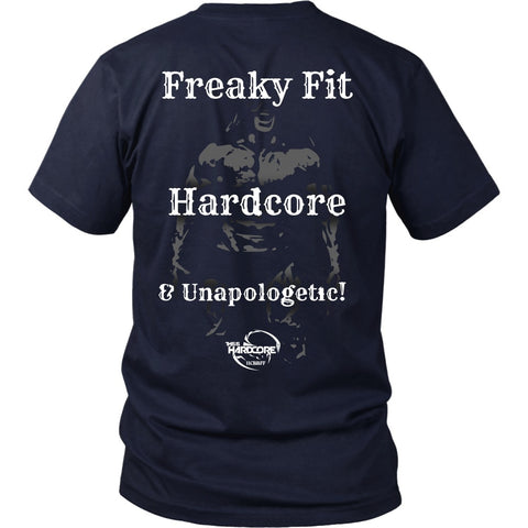 T-shirt - HCBBFF - Freaky Fit, Hardcaore, And Unapologetic - Back Design
