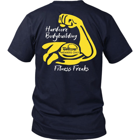 T-shirt - HCBBFF -  Yellow Bicep - Back Design