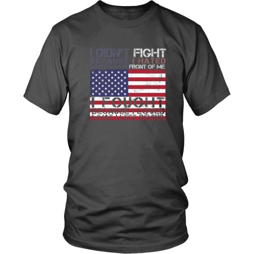 T-shirt - I Fought For What I Left Behind - Front Design