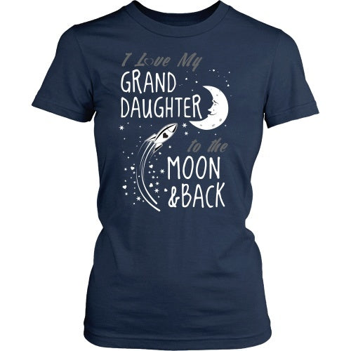 T-shirt - I Love My Granddaughter To The Moon And Back - Front