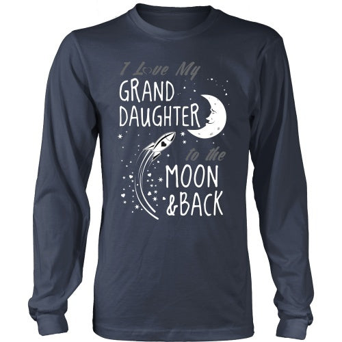 T-shirt - I Love My Granddaughter To The Moon And Back - Front