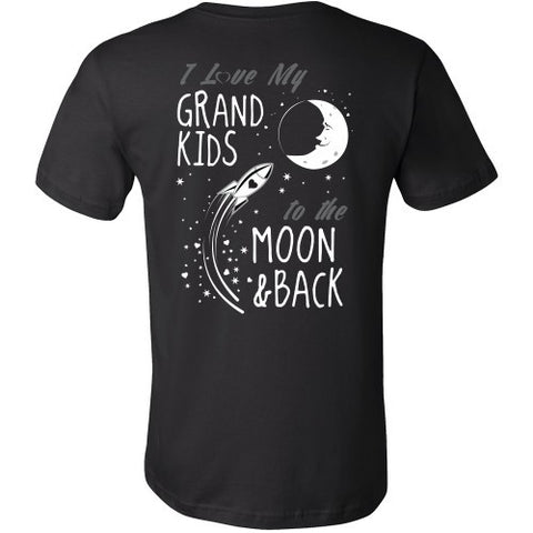 T-shirt - I Love My Grandkids To The Moon And Back - Back Design