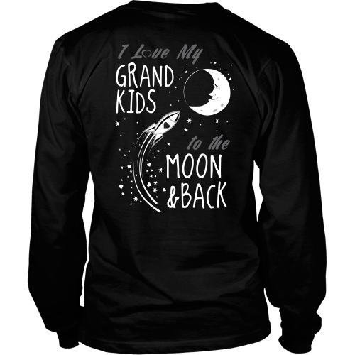 T-shirt - I Love My Grandkids To The Moon And Back - Back Design