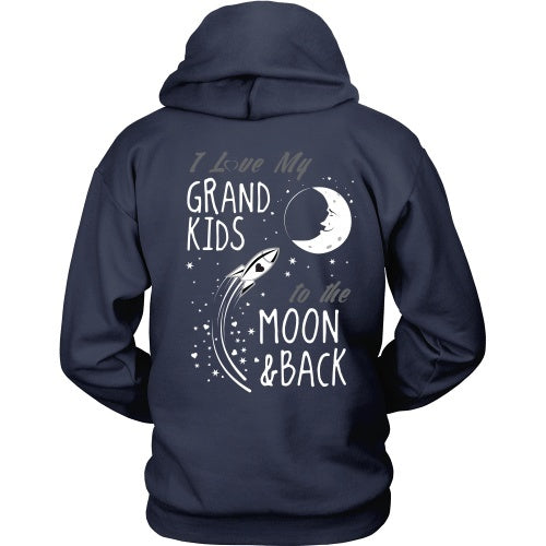 T-shirt - I Love My Grandkids To The Moon And Back - Back Design