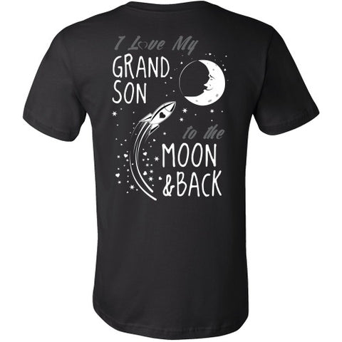 T-shirt - I Love My Grandson To The Moon And Back - Back