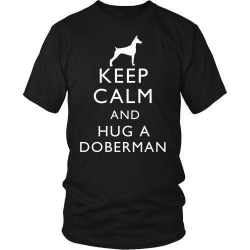 T-shirt - Keep Calm And Hug A Doberman