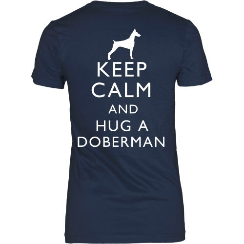 T-shirt - Keep Calm And Hug A Doberman - Back