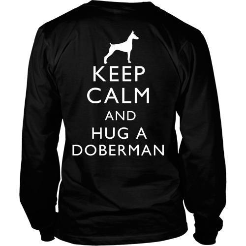 T-shirt - Keep Calm And Hug A Doberman - Back
