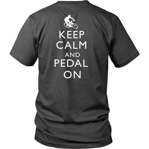 T-shirt - Keep Calm And Pedal On-Back