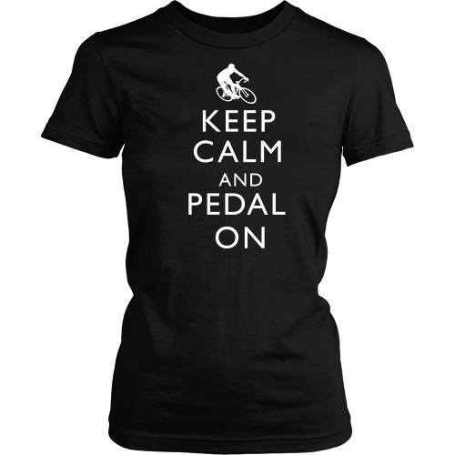 T-shirt - Keep Calm And Pedal On - Front