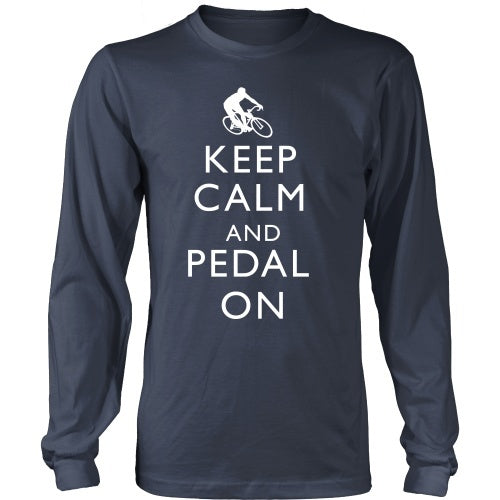 T-shirt - Keep Calm And Pedal On-Front