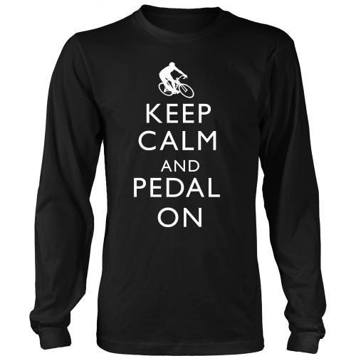 T-shirt - Keep Calm And Pedal On-Front