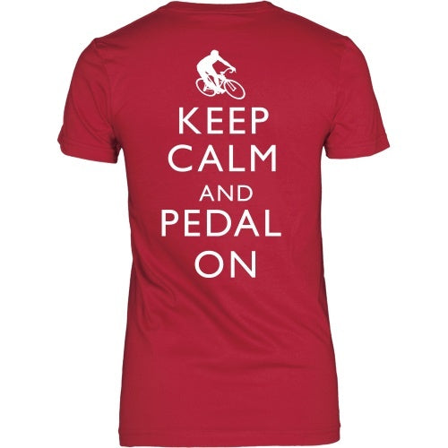 T-shirt - Keep Calm And Pedal On Tee