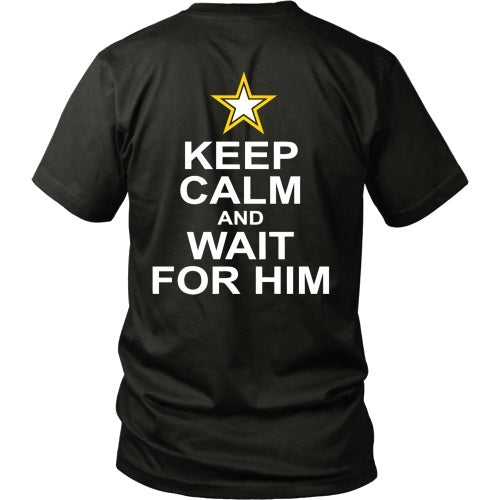 T-shirt - Keep Calm And Wait For Him - Back