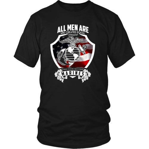 T-shirt - MARINES 1 - All Men Are Created Equal Tee - Front