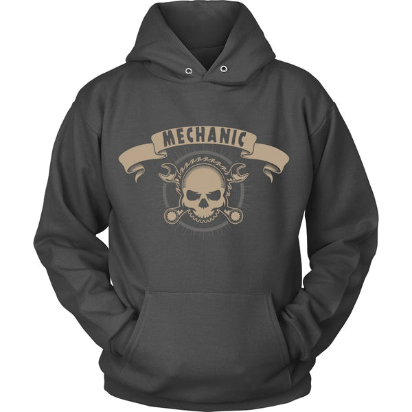 T-shirt - Mechanic - Mechacnic Skull - Front Design