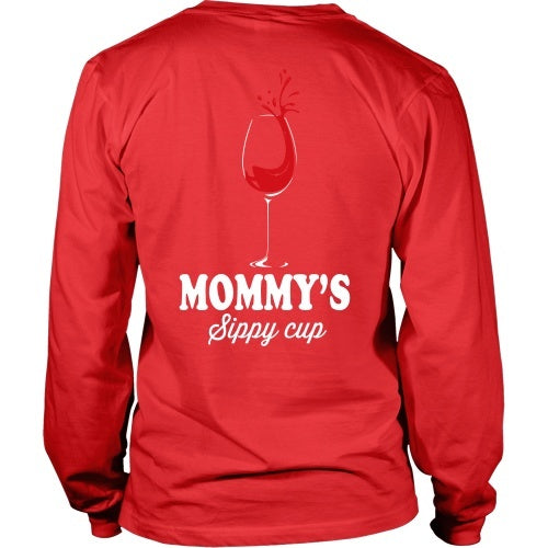 T-shirt - Mommy's Sippy Cup - Funny Wine Tee Shirt - Back