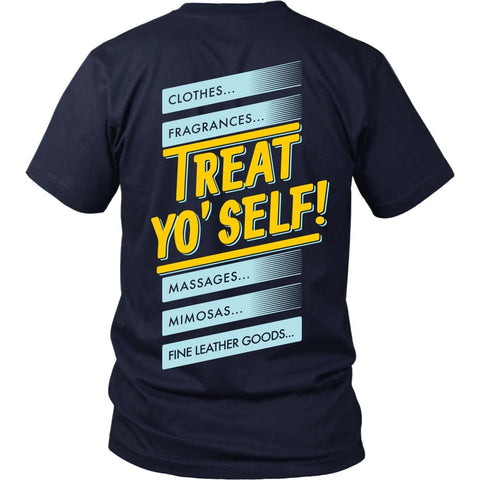 T-shirt - Parks And Recreation - Treat Yo Self! (Back Design)