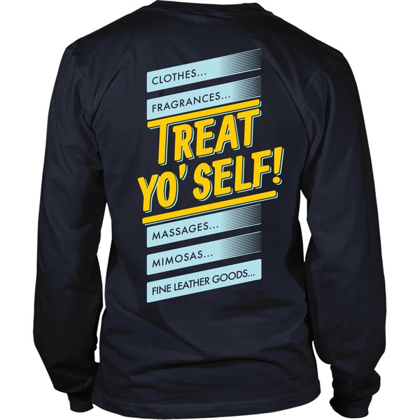 T-shirt - Parks And Recreation - Treat Yo Self! (Back Design)