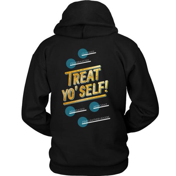 T-shirt - Parks And Recreation - Treat Yo Self! Intr (Back Design)