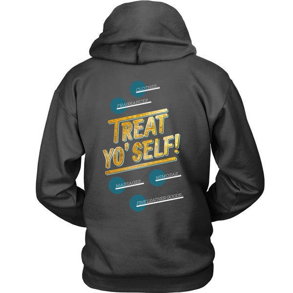 T-shirt - Parks And Recreation - Treat Yo Self! Intr (Back Design)