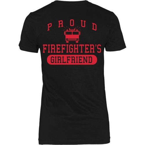 T-shirt - Proud Firefighters Girlfriend - Back Design