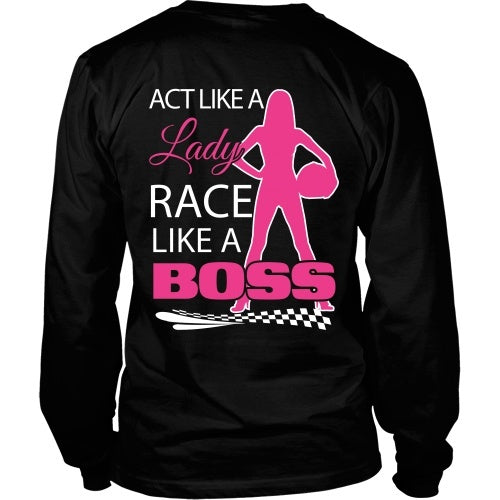 T-shirt - Race Like A Boss - Back Design