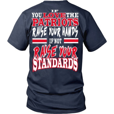 T-shirt - Raise Your Hands Patriots-Back