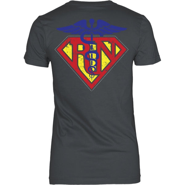 T-shirt - Registered Nurse Superman - Back Design