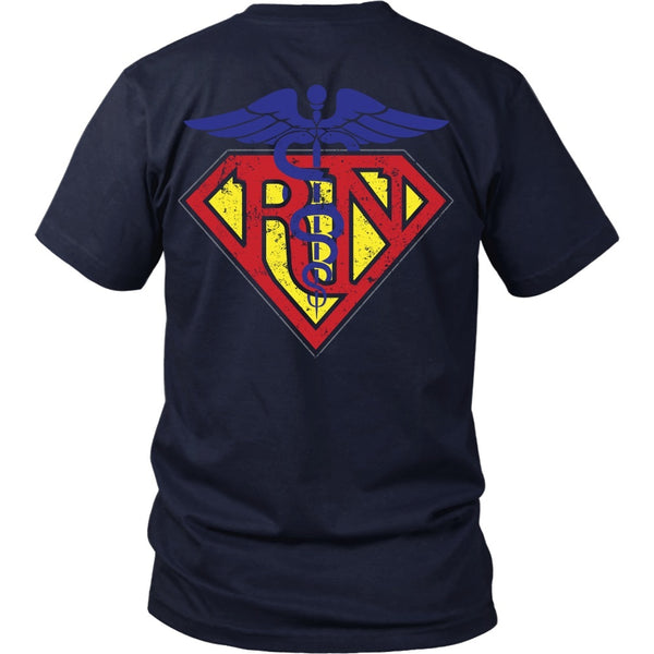 T-shirt - Registered Nurse Superman - Back Design