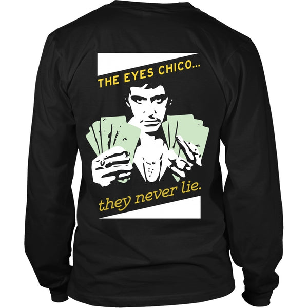 T-shirt - Scarface -The Eyes Chico - Version A - Back Design