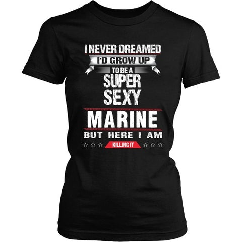 T-shirt - Sexy Marine, Killing It - Front Design