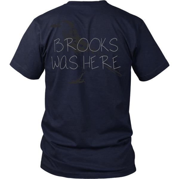 T-shirt - Shawshank Redemption - Brooks Was Here (Crow) - Back Design