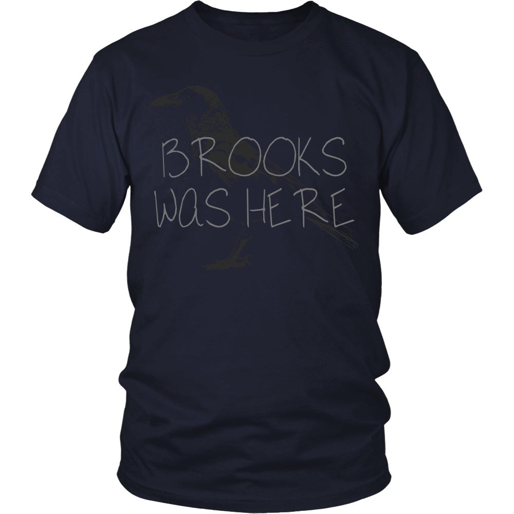 T-shirt - Shawshank Redemption - Brooks Was Here (Crow) - Front Design