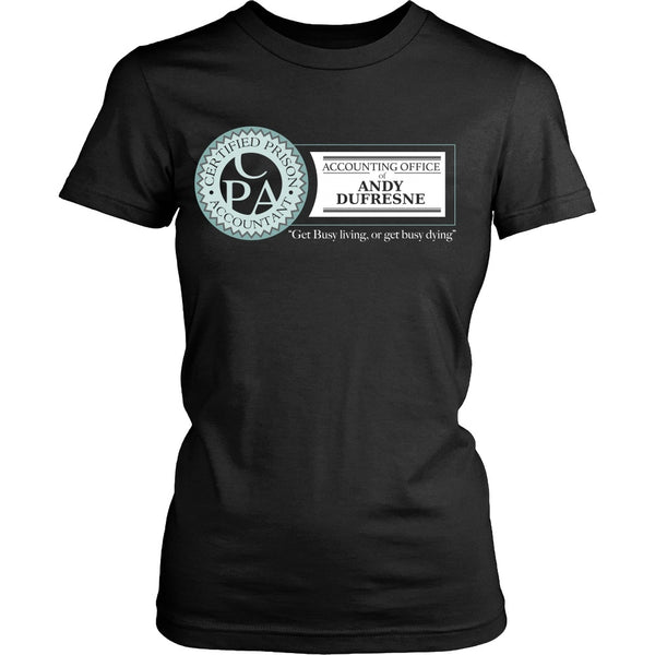 T-shirt - Shawshank Redemption - Dufresne Accounting - Front Design