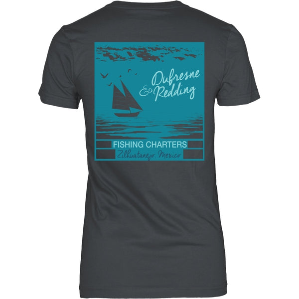 T-shirt - Shawshank Redemption - Dufresne & Redding (B) Fishing Charters (Back Design)