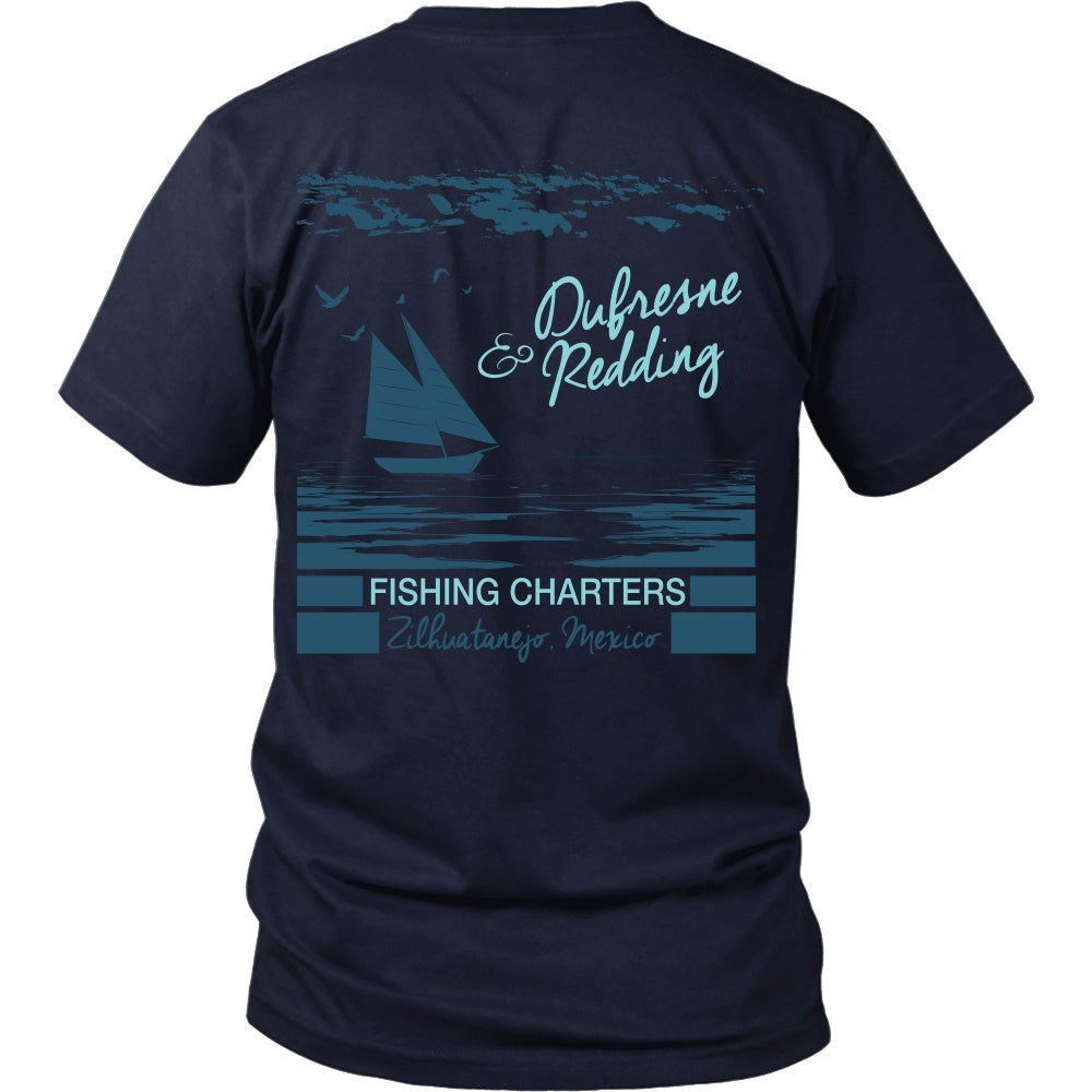 T-shirt - Shawshank Redemption - Dufresne & Redding Fishing Charters (Back Design)