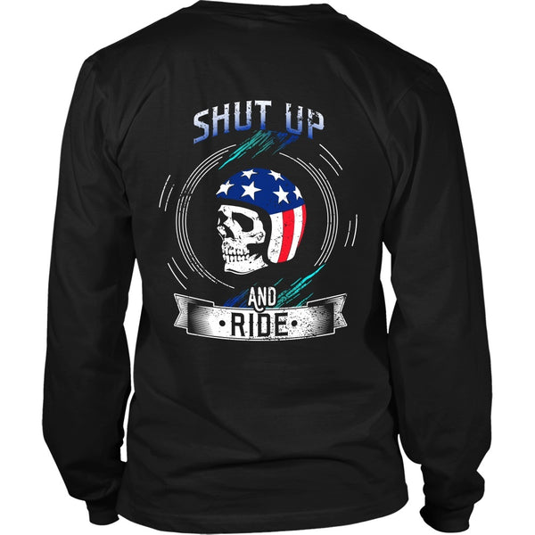 T-shirt - Shut Up And Ride - Back Design
