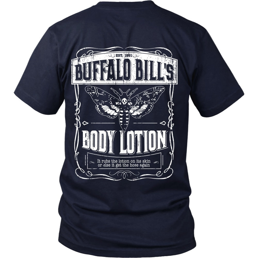 T-shirt - Silence Of The Lambs- Buffalo Bill's Body Lotion - Back Design - DDA