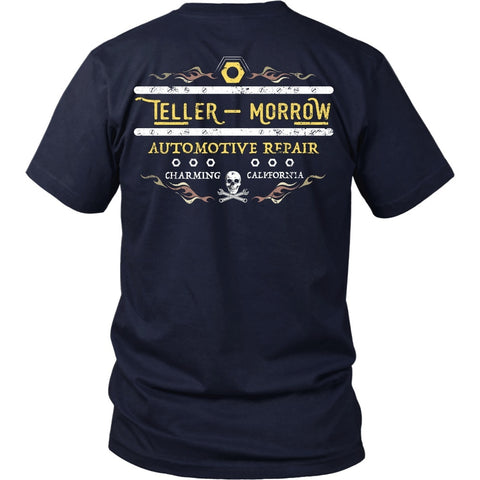 T-shirt - Sons Of Anarchy Inspired - Teller & Morrow Automotive Repair - Back Design