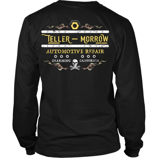 T-shirt - Sons Of Anarchy Inspired - Teller & Morrow Automotive Repair - Back Design