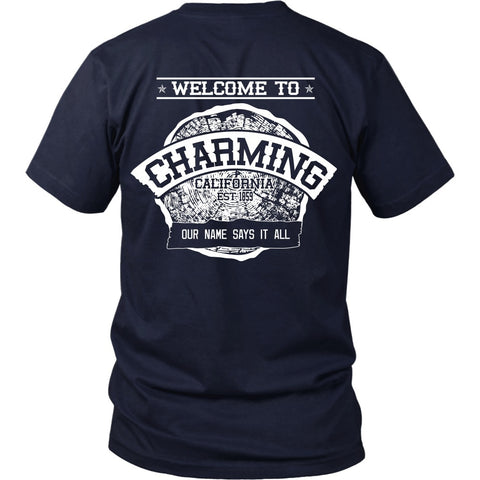 T-shirt - Sons Of Anarchy - Welcome To Charming - Back Design