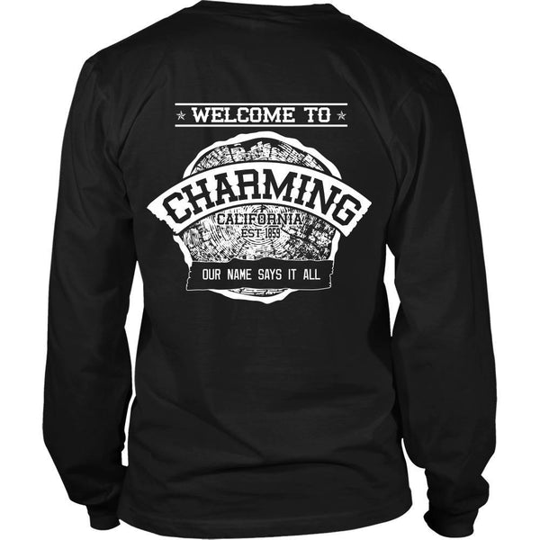 T-shirt - Sons Of Anarchy - Welcome To Charming - Back Design