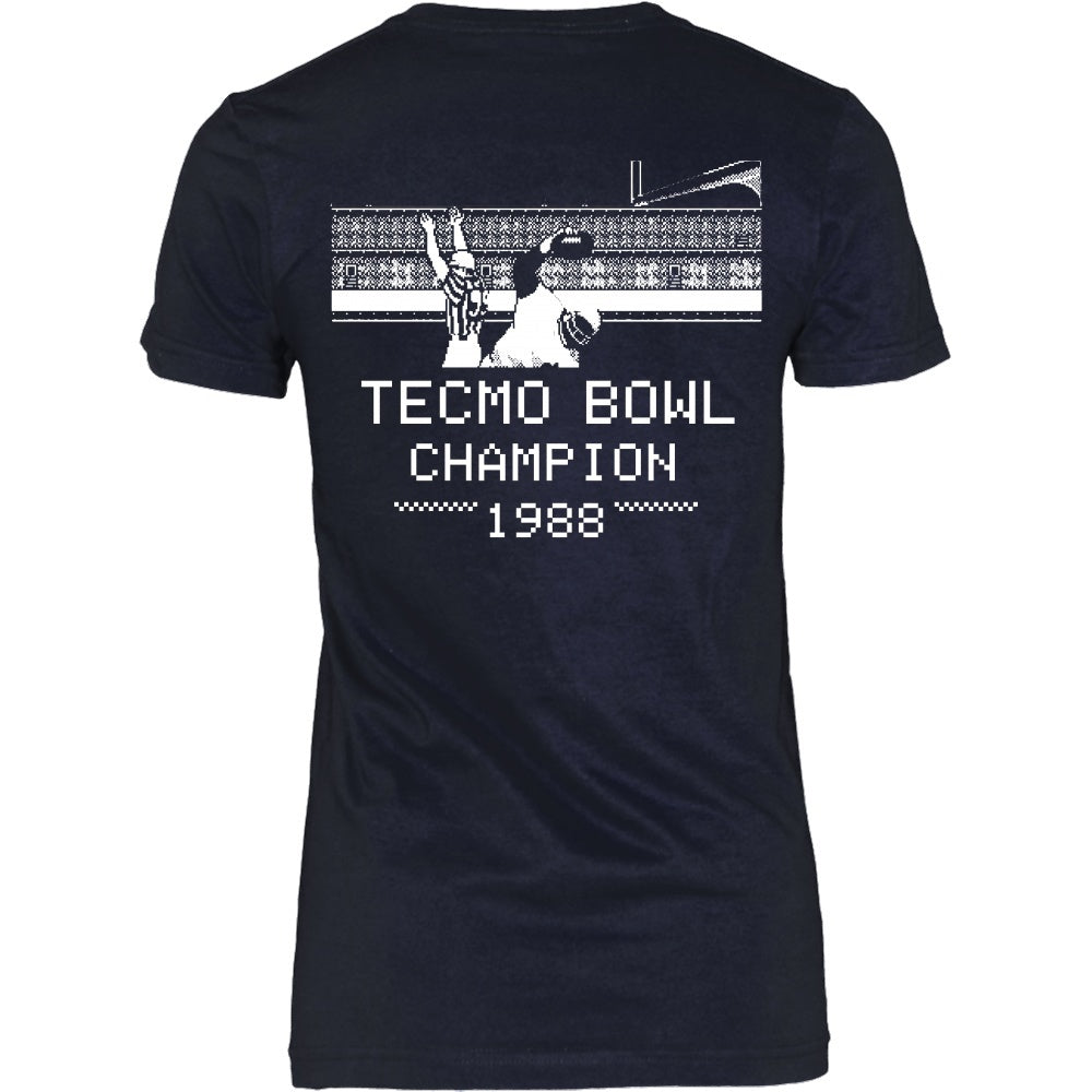 Tecmo Bowl Tecmo Bowl Champion Tee Back Design