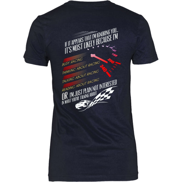T-shirt - Thinking Abot Racing - Back Design